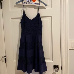 Blue cocktail dress